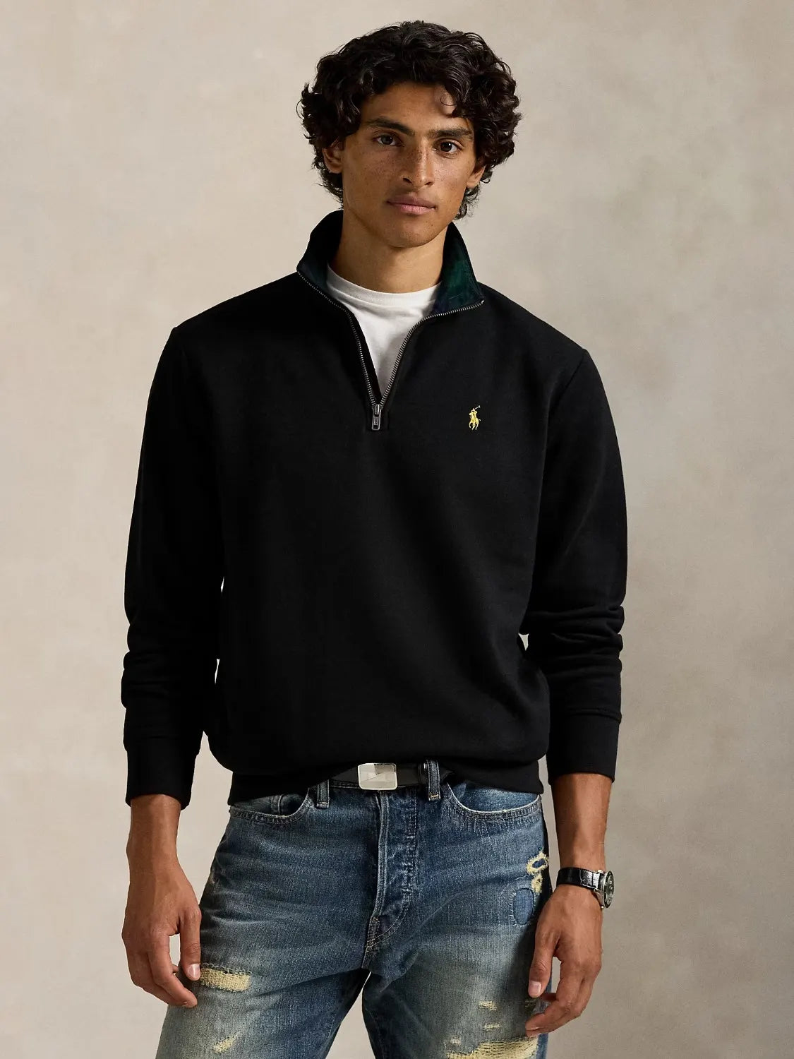 sweat-camionneur-ralph-lauren-noir-homme-face