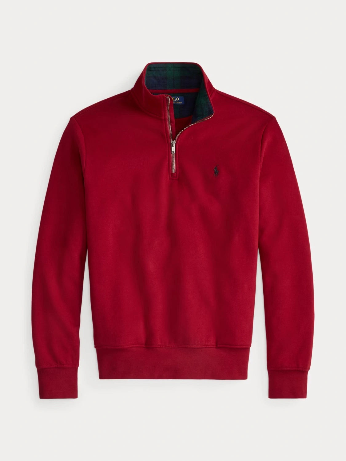 sweat-camionneur-ralph-lauren-rouge-homme-a-plat