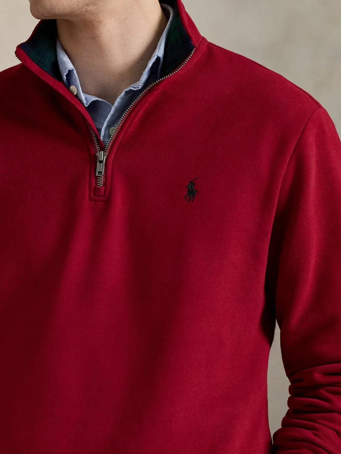 sweat-camionneur-ralph-lauren-rouge-homme-zoom