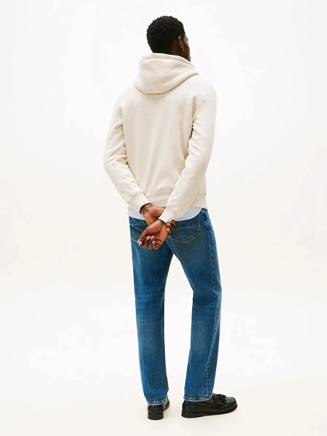 sweat-capuche-tommy-hilfiger-beige-homme-dos