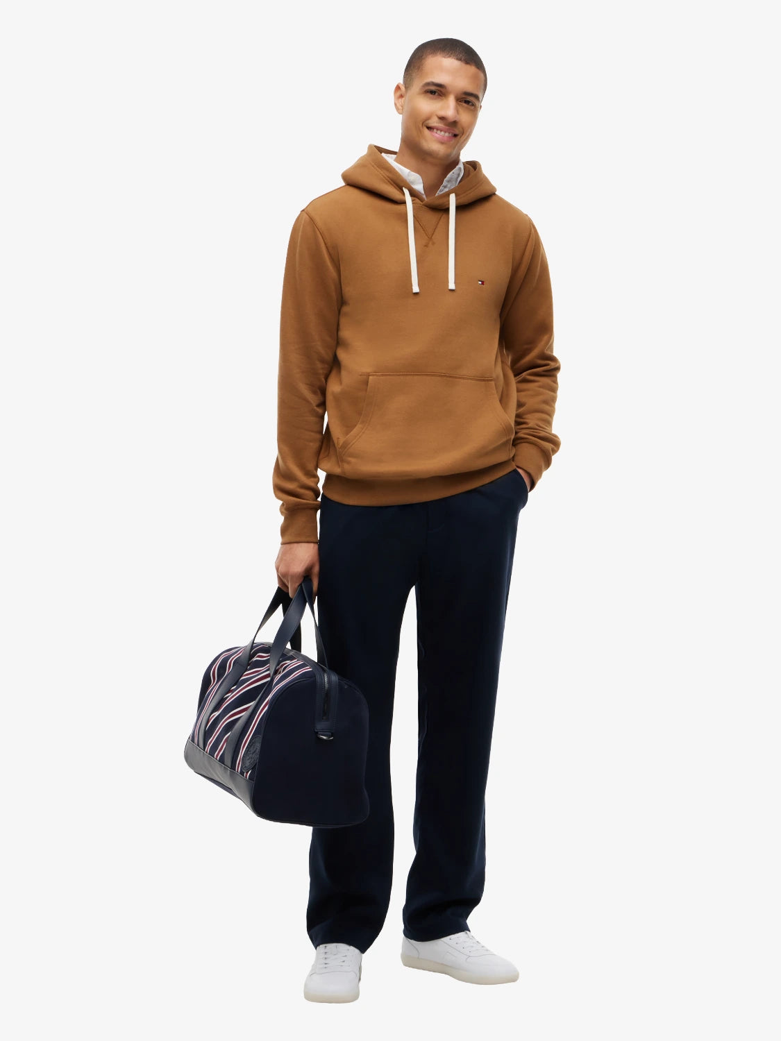 sweat-capuche-tommy-hilfiger-marron-porte-mw0mw39997gvh