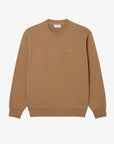 sweat-lacoste-marron-homme-SH8868-00-SIX-a-plat