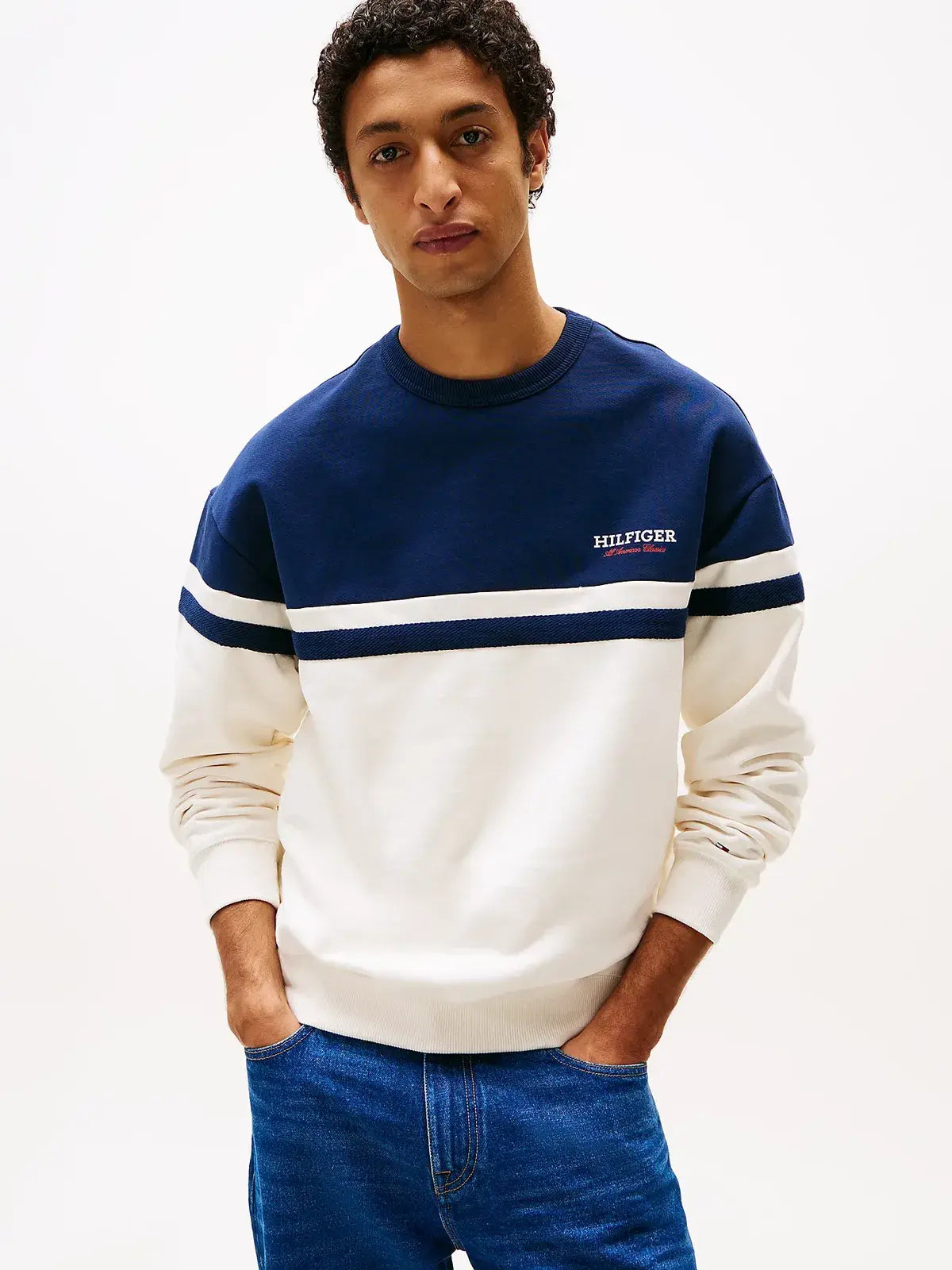 sweat-tommy-hilfiger-homme-marine-face