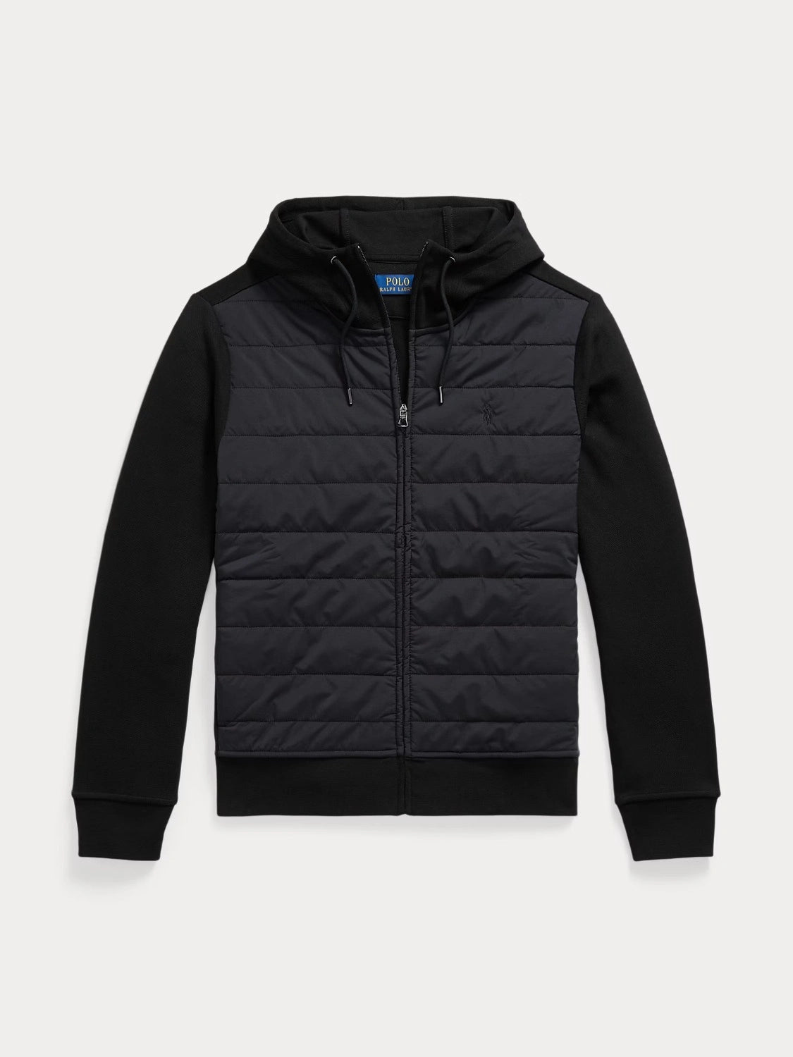 sweat-zippe-bi-matiere-ralph-lauren-noir-710B27138003-a-plat