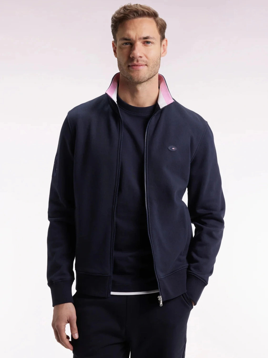 sweat-zippe-eden-park-homme-marine-face