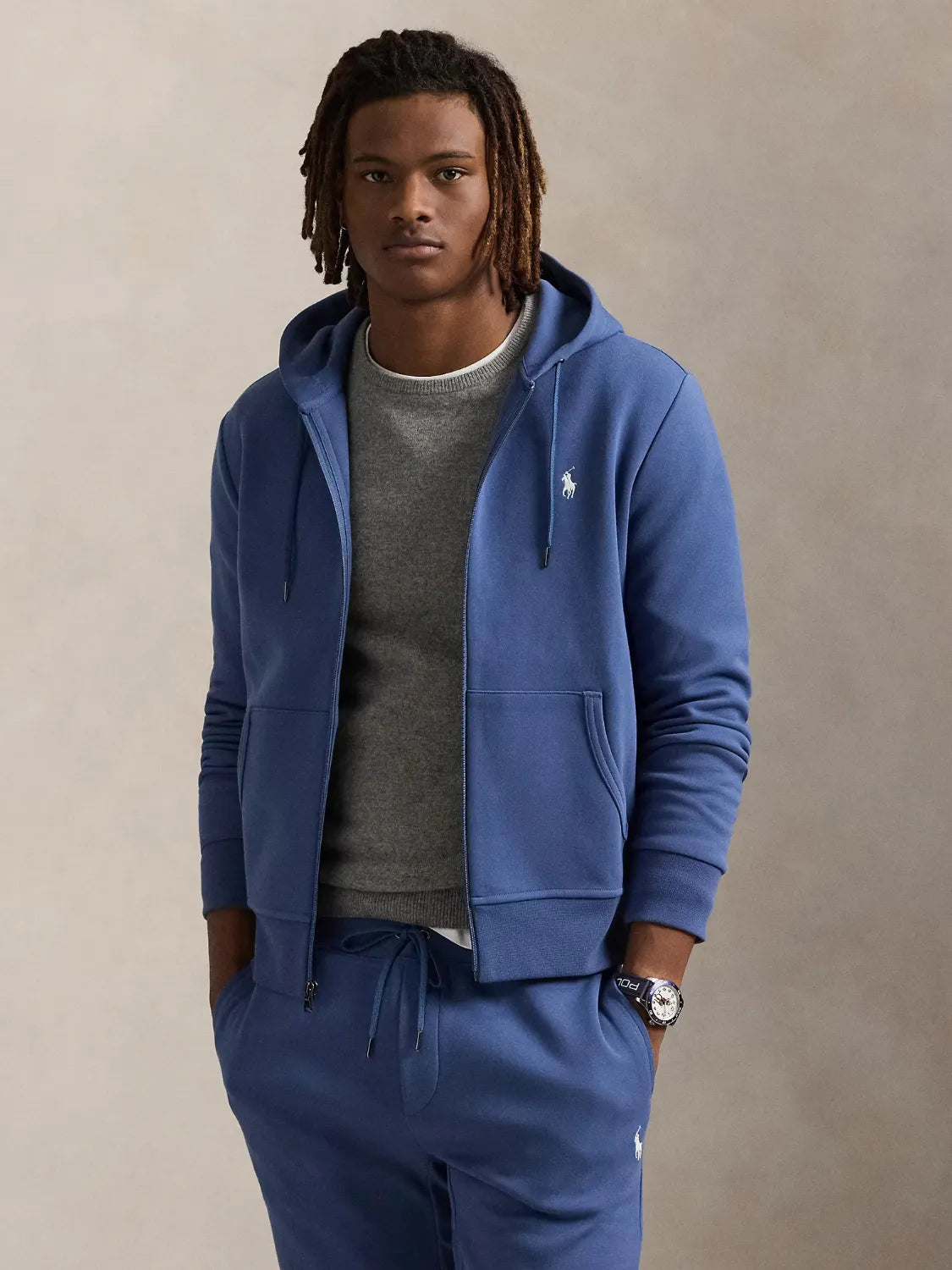 sweat-zippe-ralph-lauren-bleu-homme-face