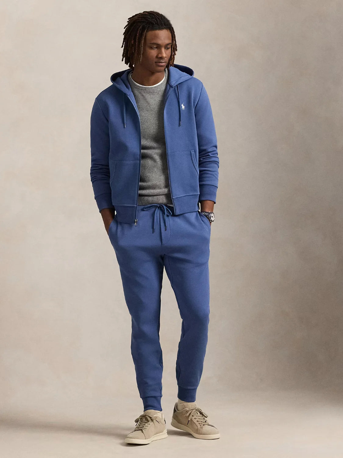 sweat-zippe-ralph-lauren-bleu-homme-porte