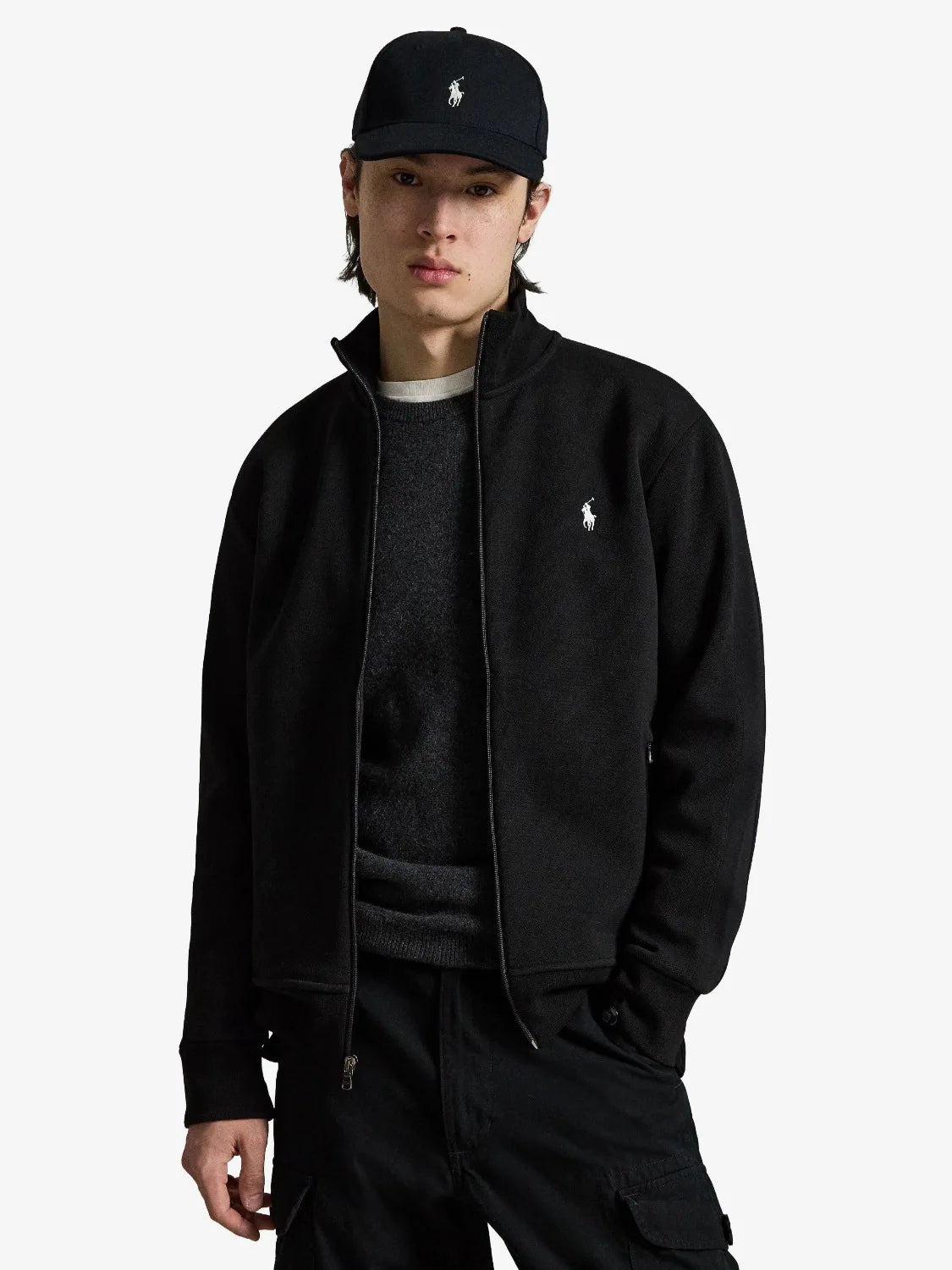 sweat-zippe-ralph-lauren-noir-homme-710881509001-face