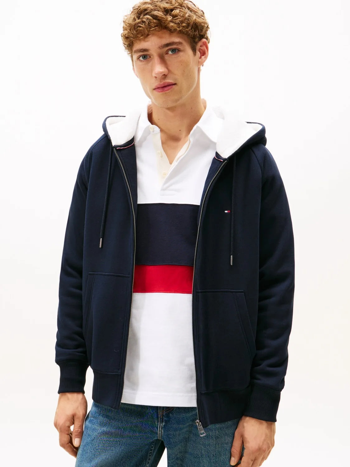 sweat-zippe-tommy-hilfiger-homme-marine-face