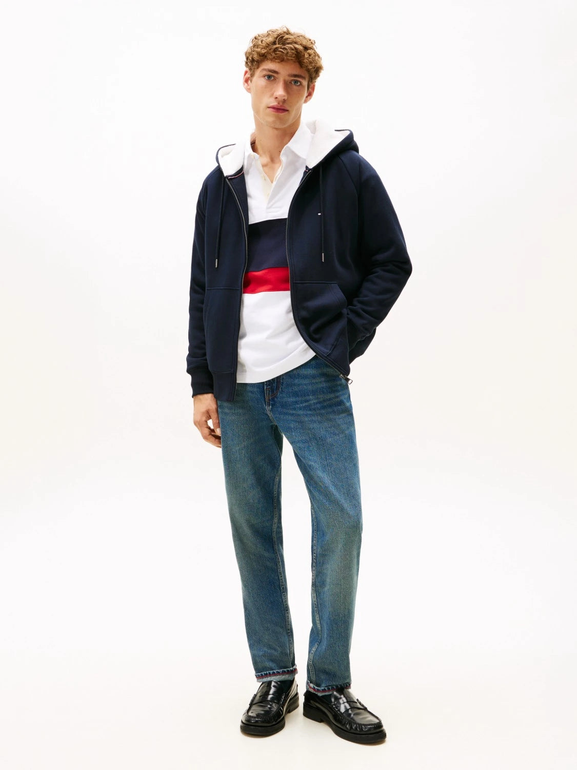 sweat-zippe-tommy-hilfiger-homme-marine-porte