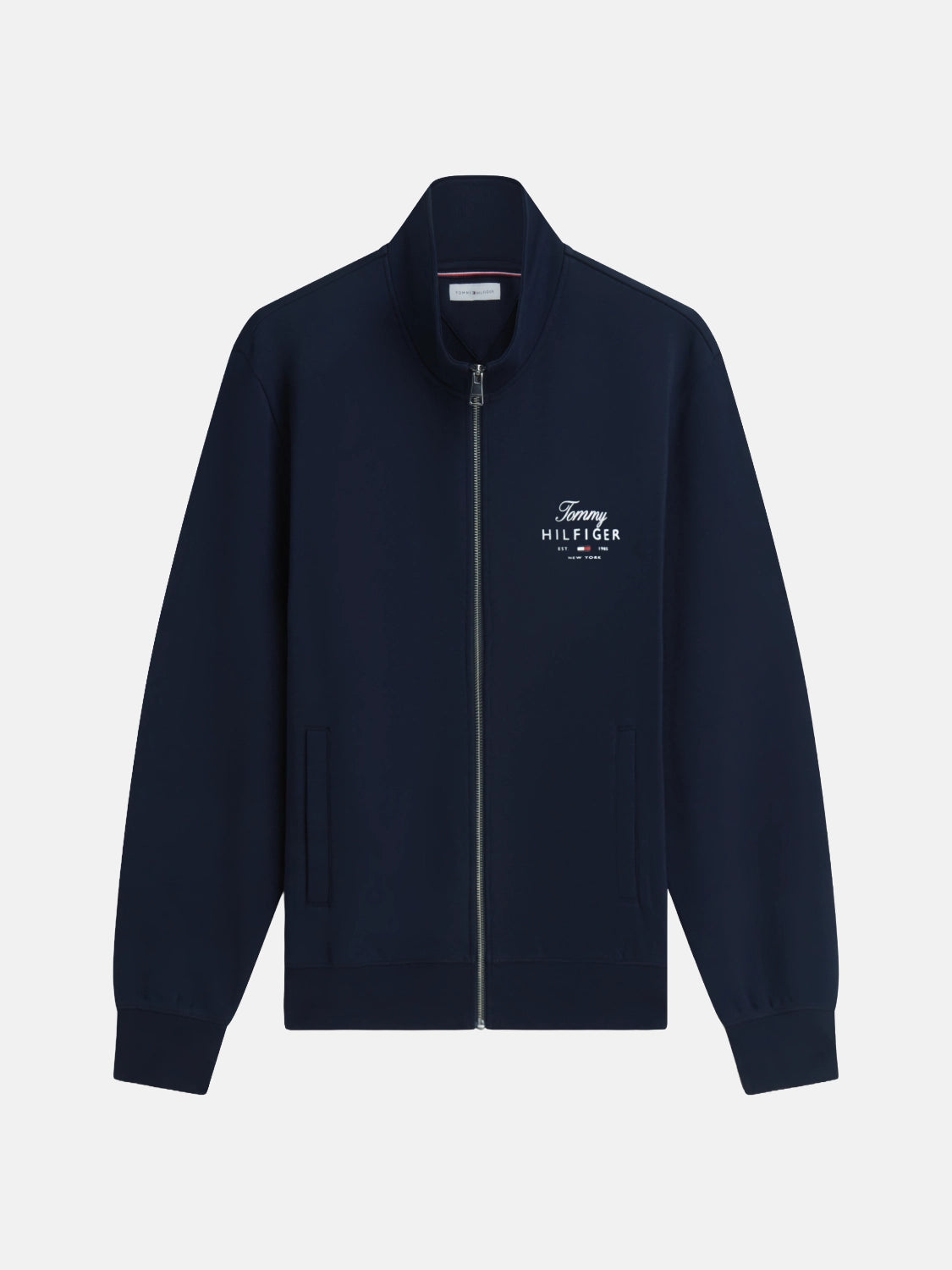 sweat-zippe-tommy-hilfiger-marine-a-plat