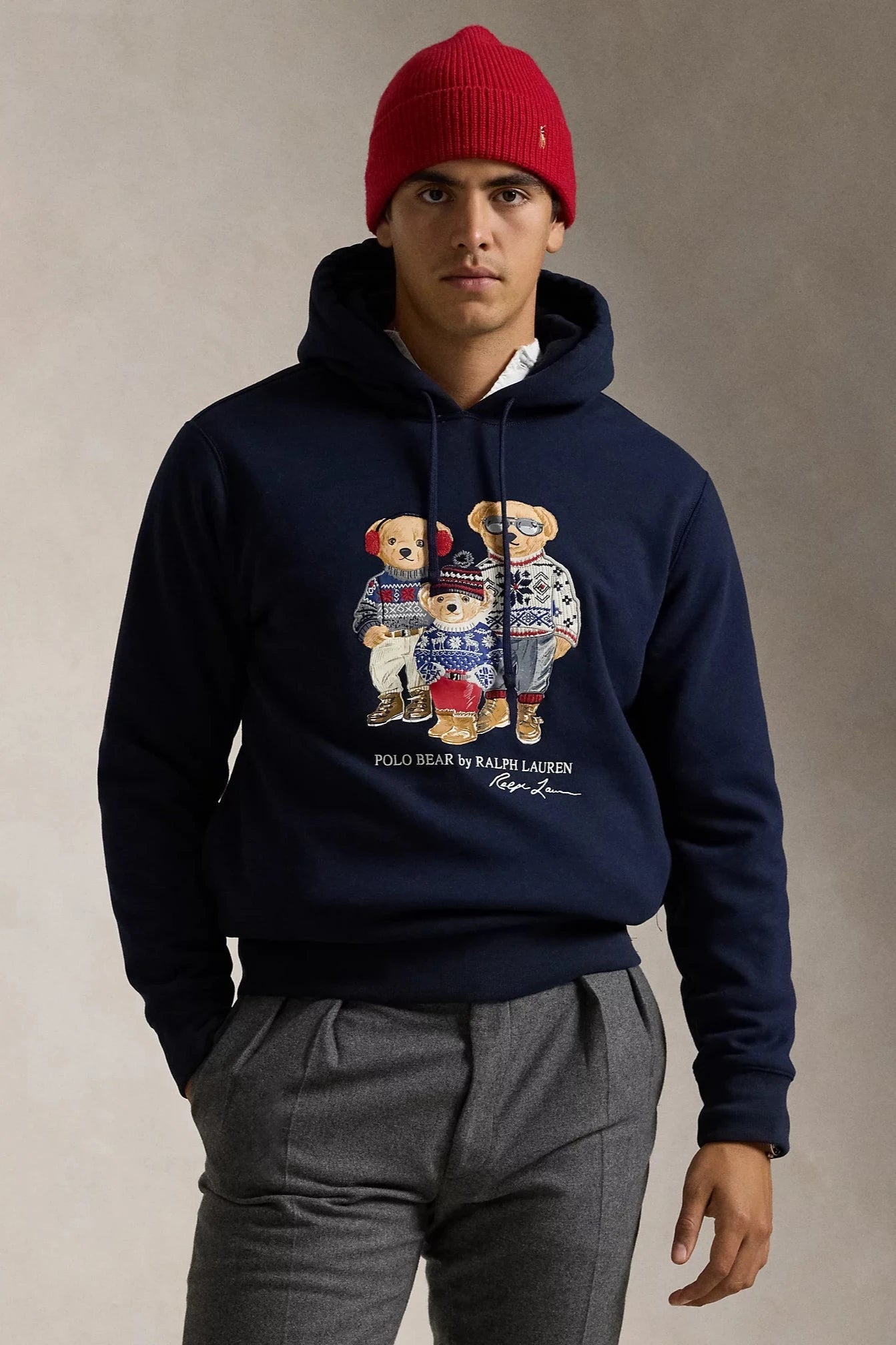 Sweat Bear Ralph Lauren marine | Georgespaul       