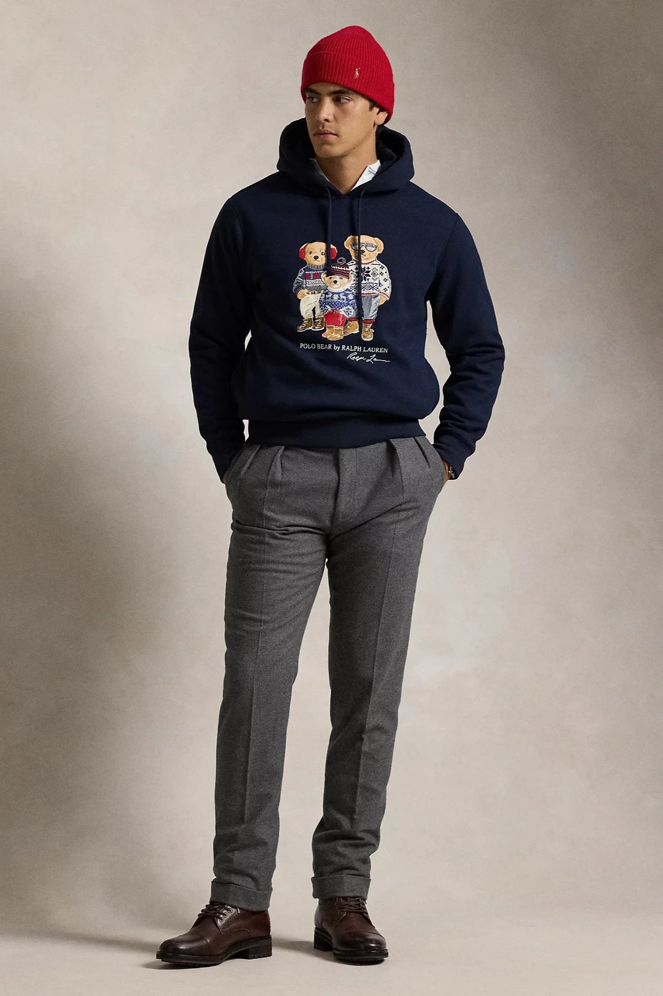 Sweat Bear Ralph Lauren marine | Georgespaul       