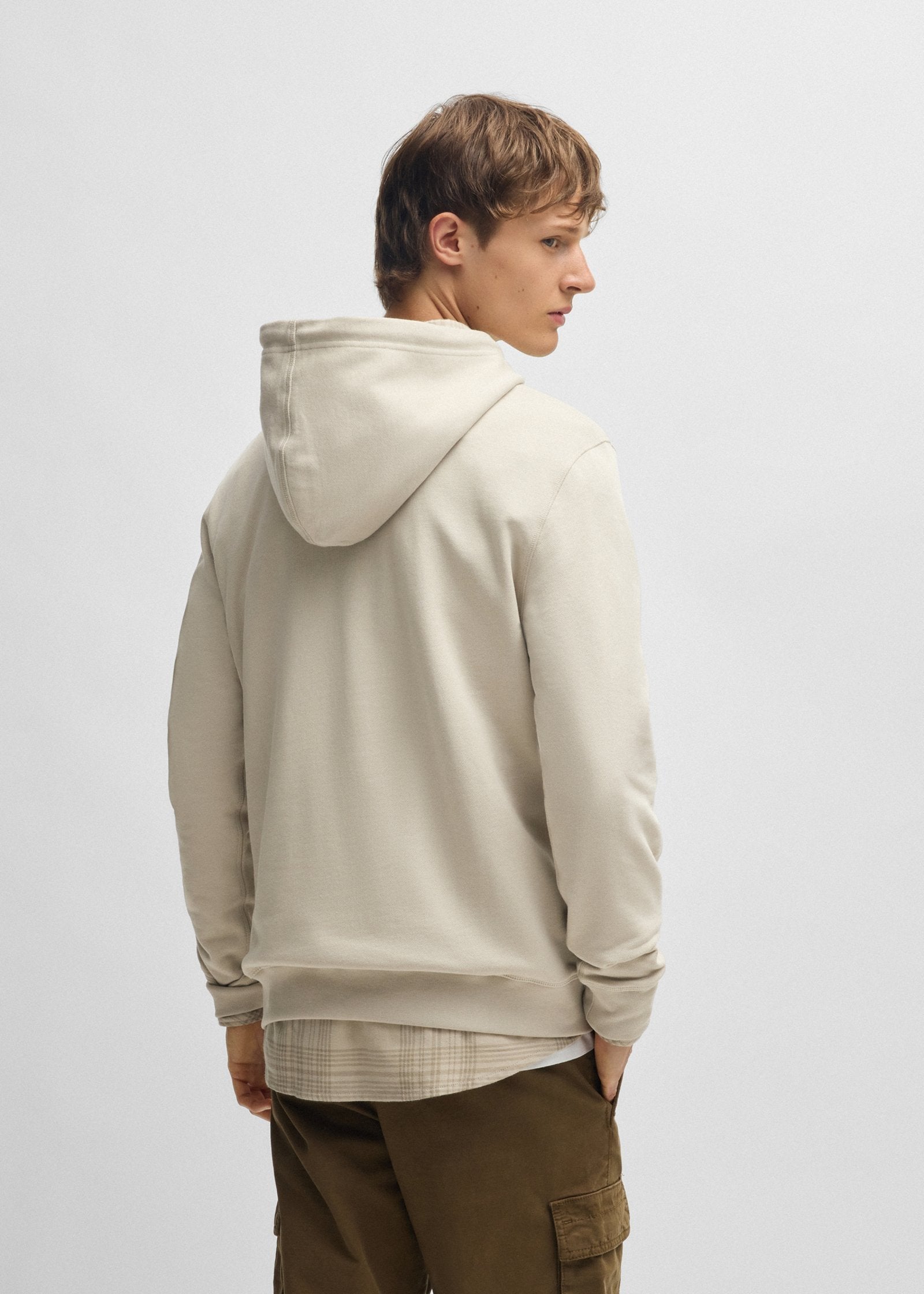 Sweat à capuche BOSS beige | Georgespaul           