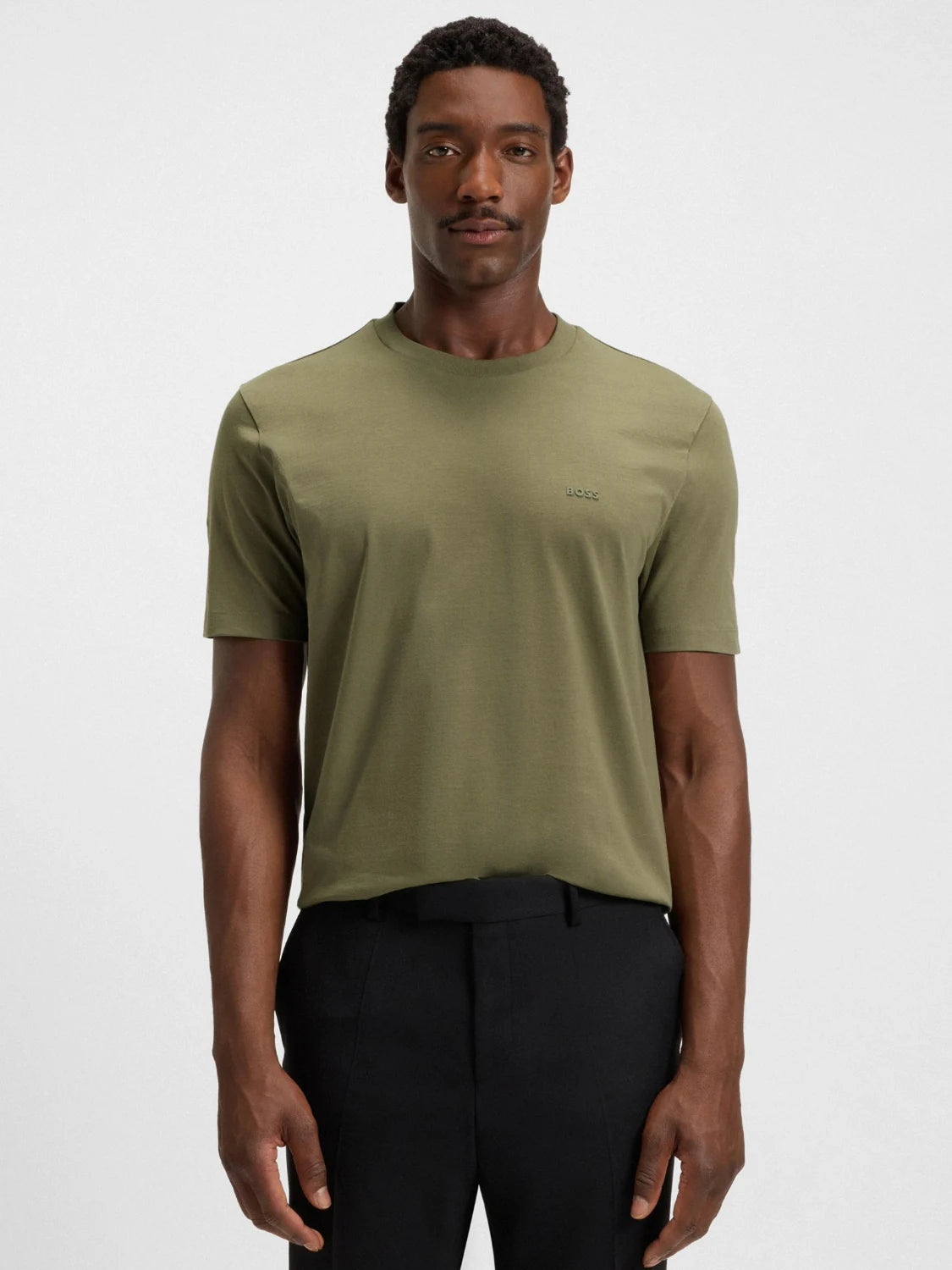 t-shirt-boss-homme-kaki-face