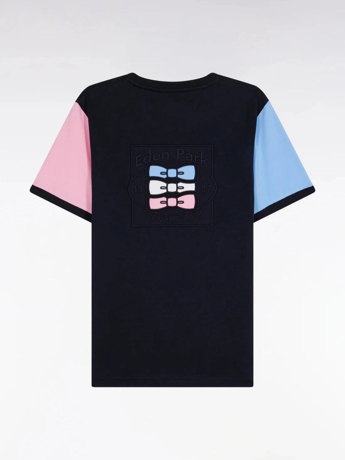t-shirt-manches-courtes-eden-park-marine-homme-a-plat