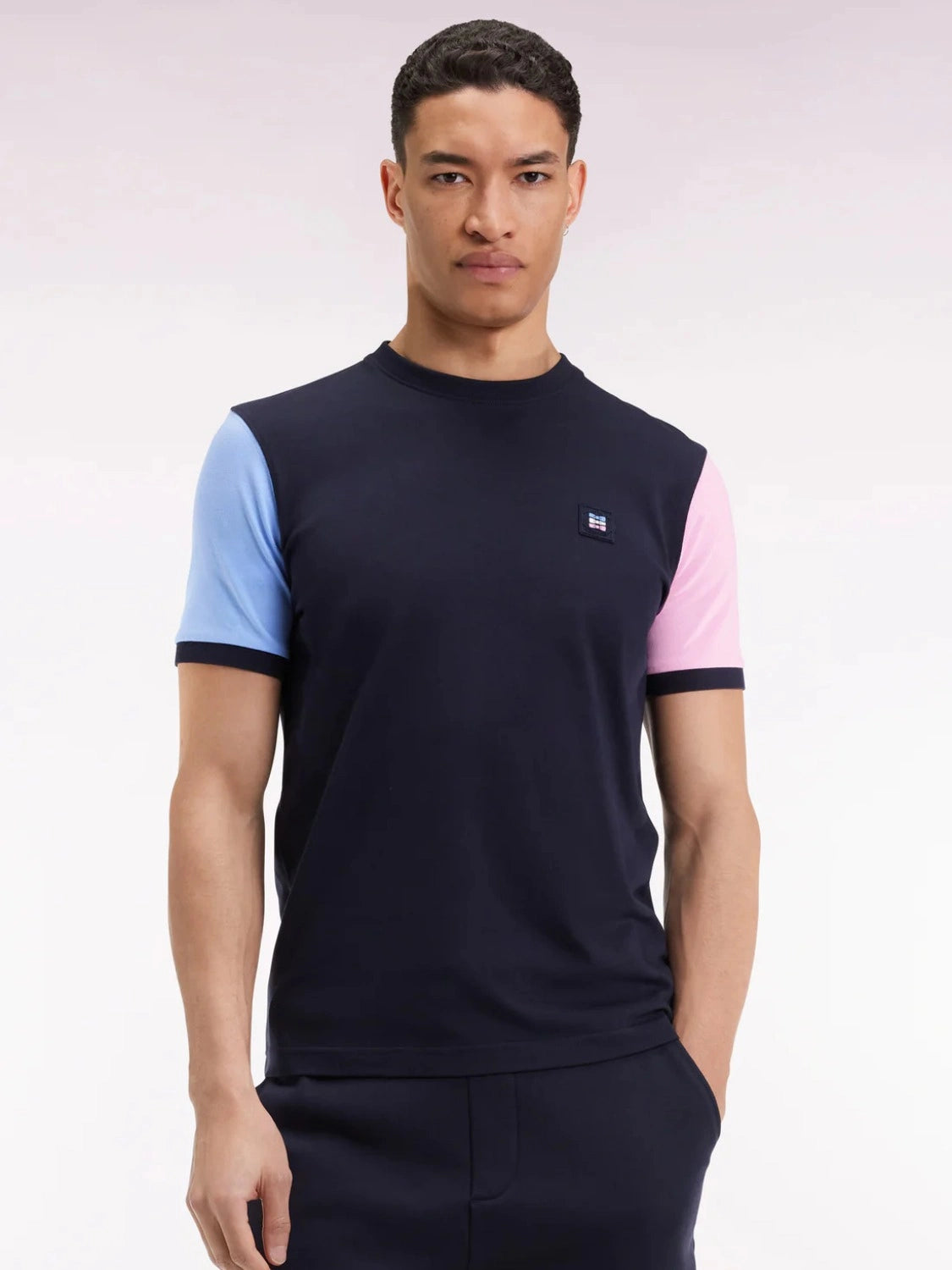 t-shirt-manches-courtes-eden-park-marine-homme-face