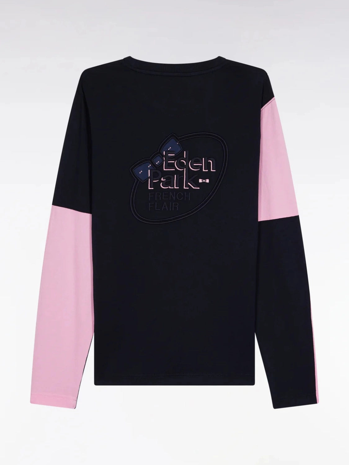 t-shirt-manches-longues-eden-park-marine-homme-a-plat