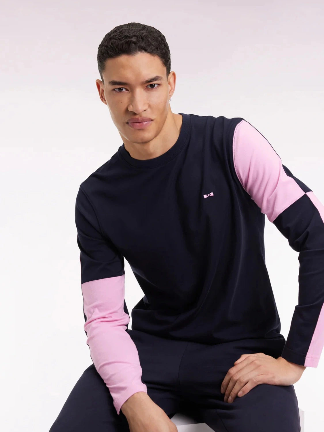 t-shirt-manches-longues-eden-park-marine-homme-face-zoom