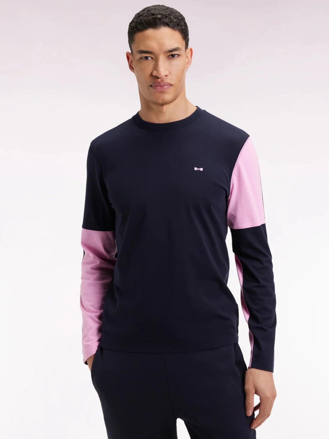 t-shirt-manches-longues-eden-park-marine-homme-face