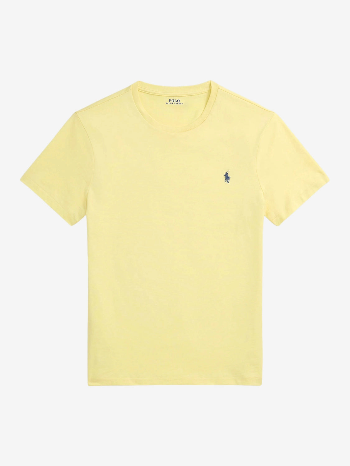 t-shirt-ralph-lauren-homme-jaune-a-plat