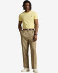 t-shirt-ralph-lauren-homme-jaune-porte