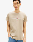 t-shirt-tommy-hilfiger-beige-homme-MW0MW11797M03-face