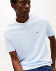 t-shirt-tommy-hilfiger-bleu-coton-homme-face-zoom