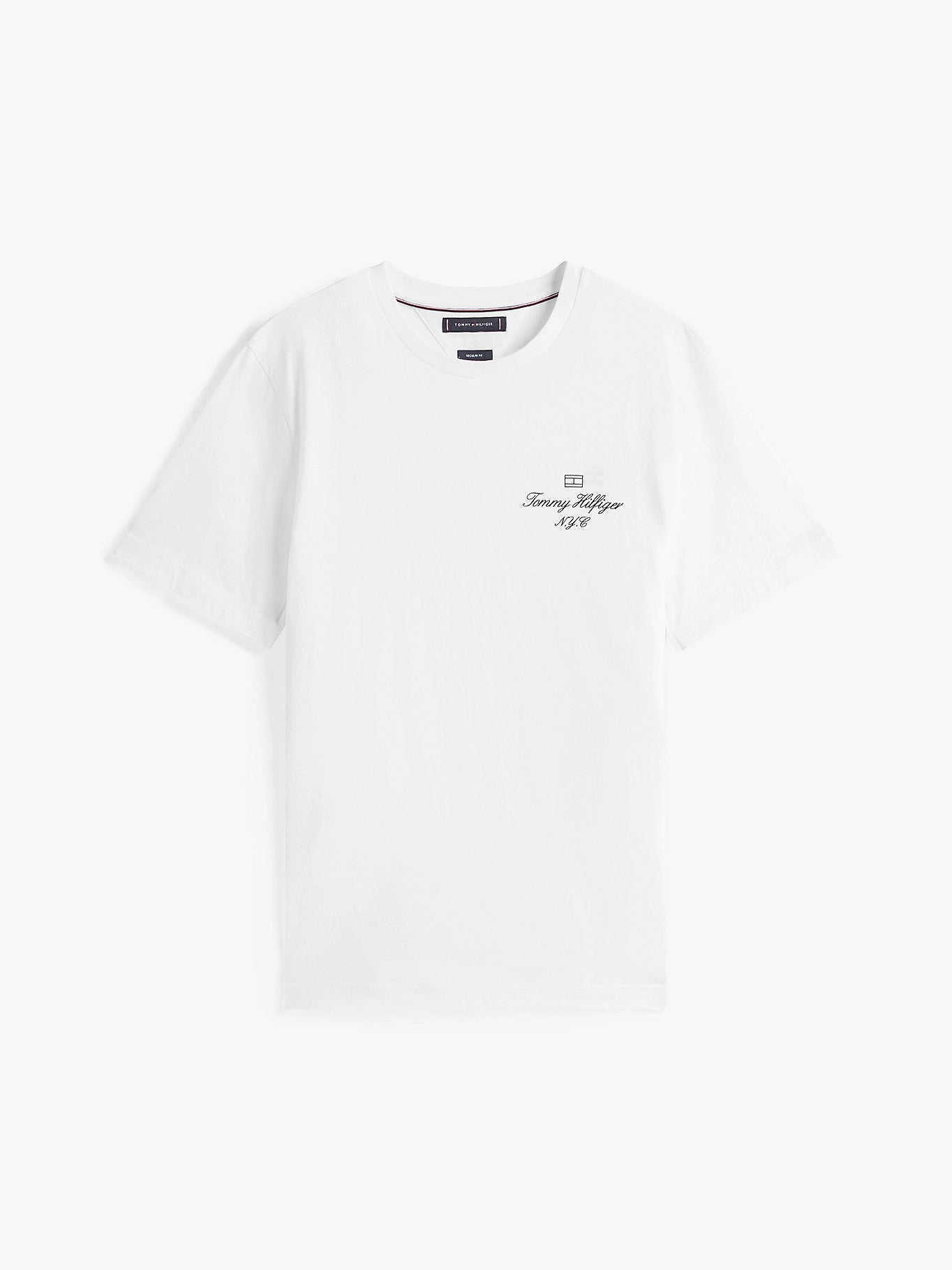 t-shirt-tommy-hilfiger-homme-blanc-a-plat