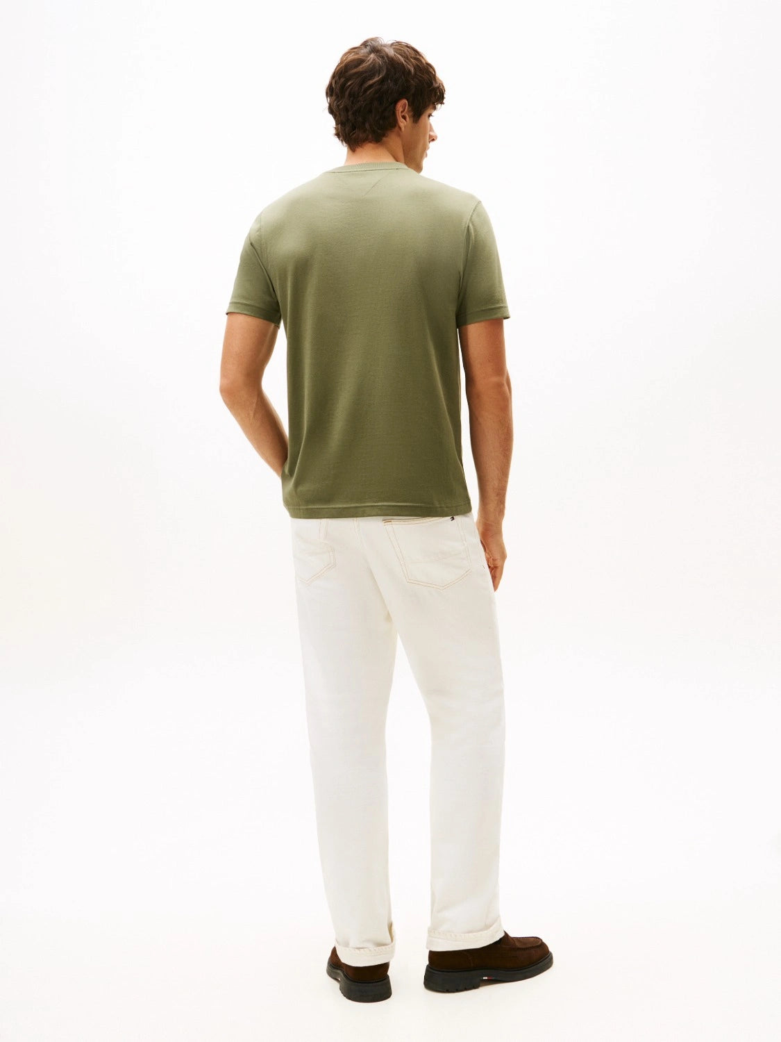 t-shirt-tommy-hilfiger-kaki-homme-dos