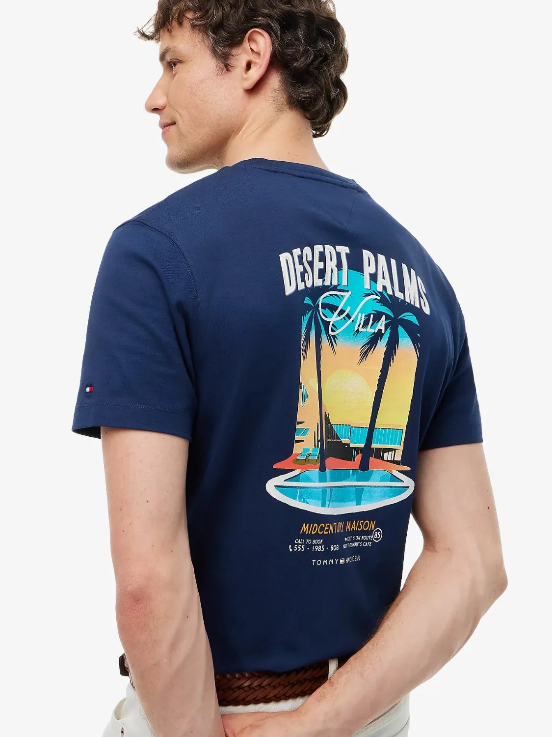 t-shirt-tommy-hilfiger-marine-homme-MW0MW43198DCC-cote