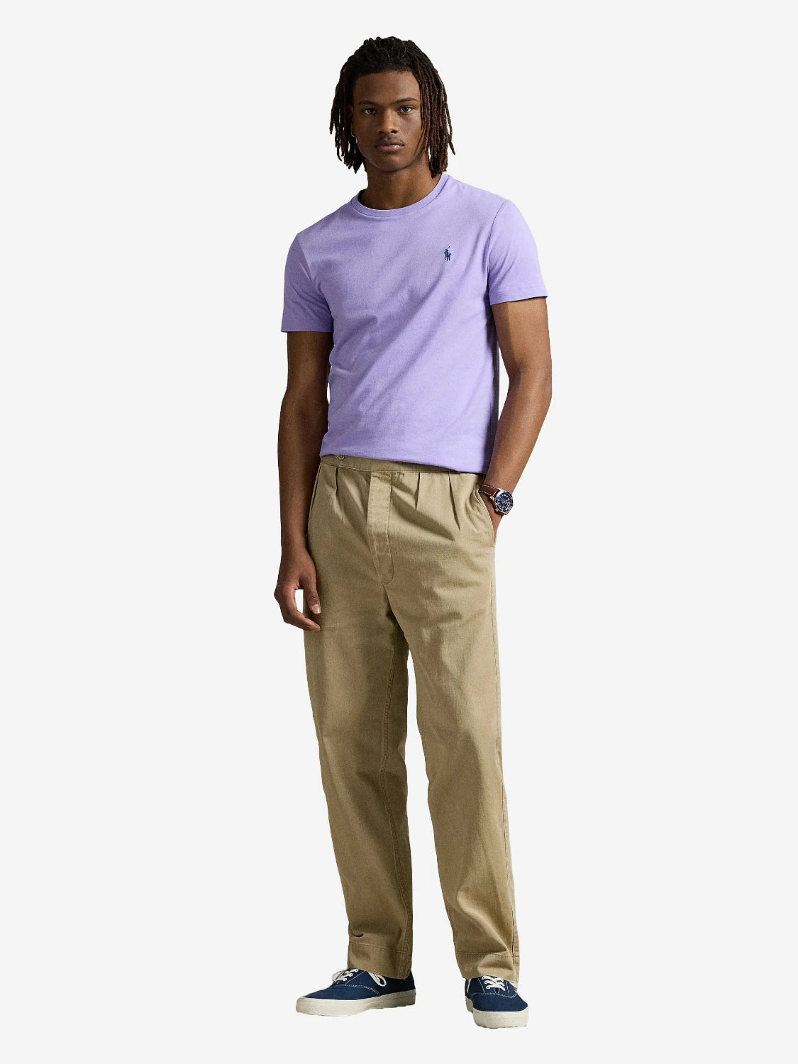 tee-shirt-ralph-lauren-homme-violet-porte