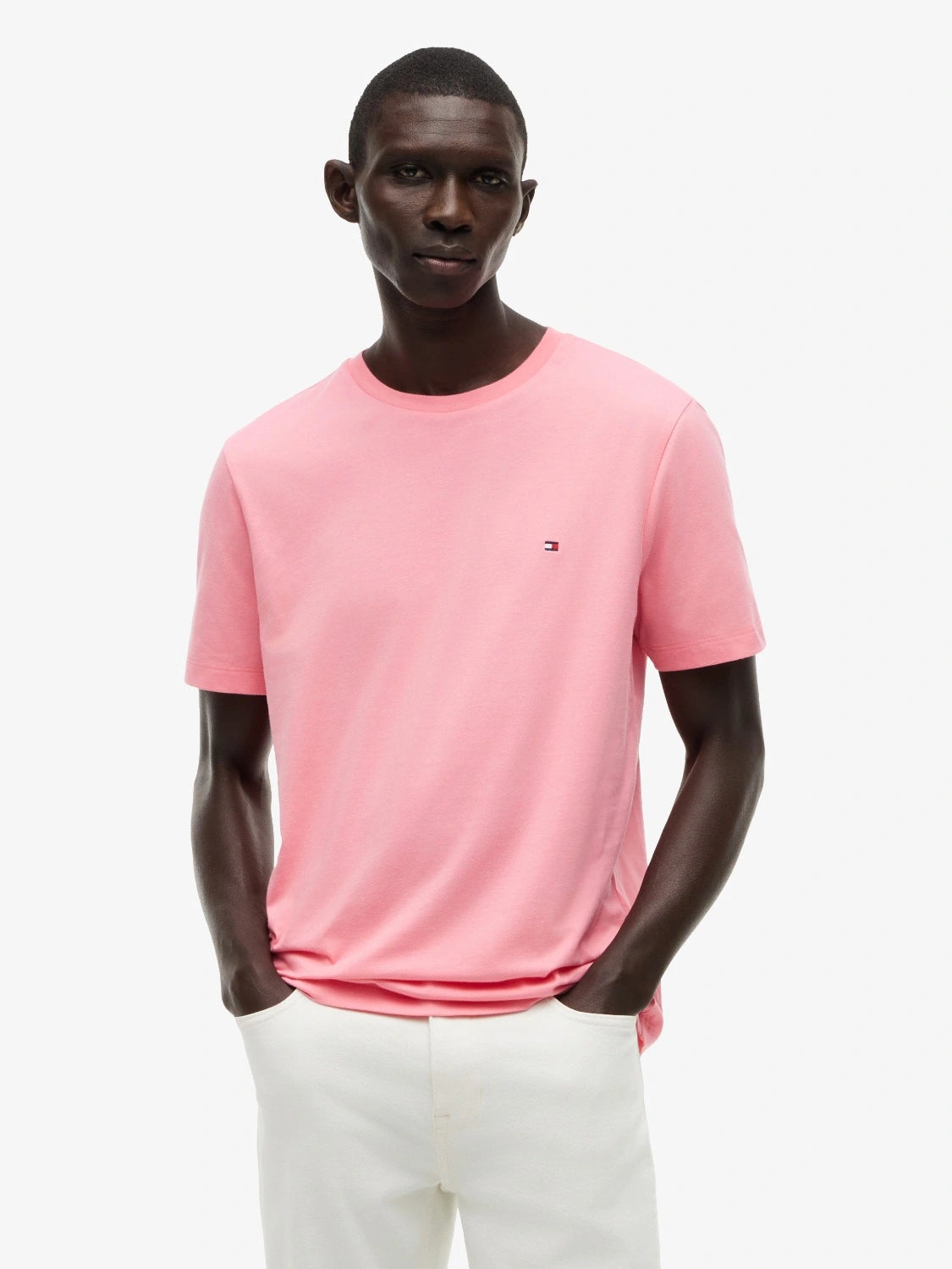 tee-shirt-tommy-hilfiger-rose-homme-MW0MW39995THH-face