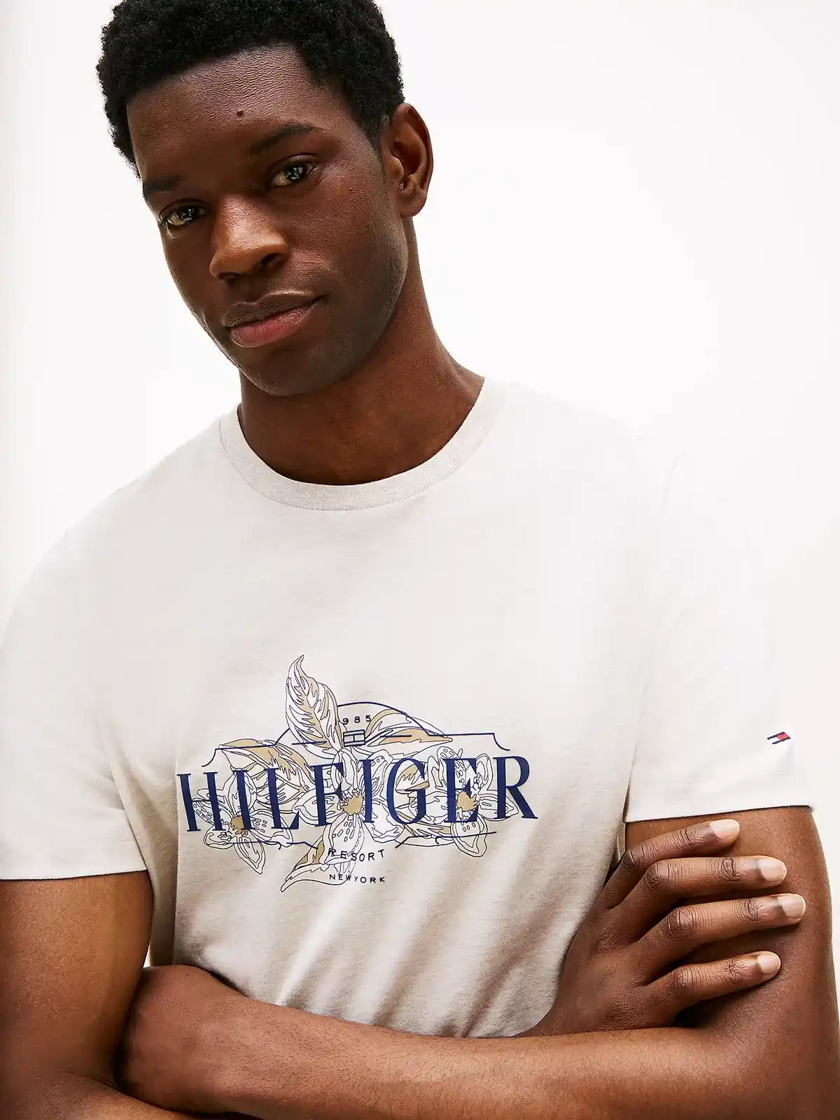teeshirt-tommy-hilfiger-homme-beige-zoom