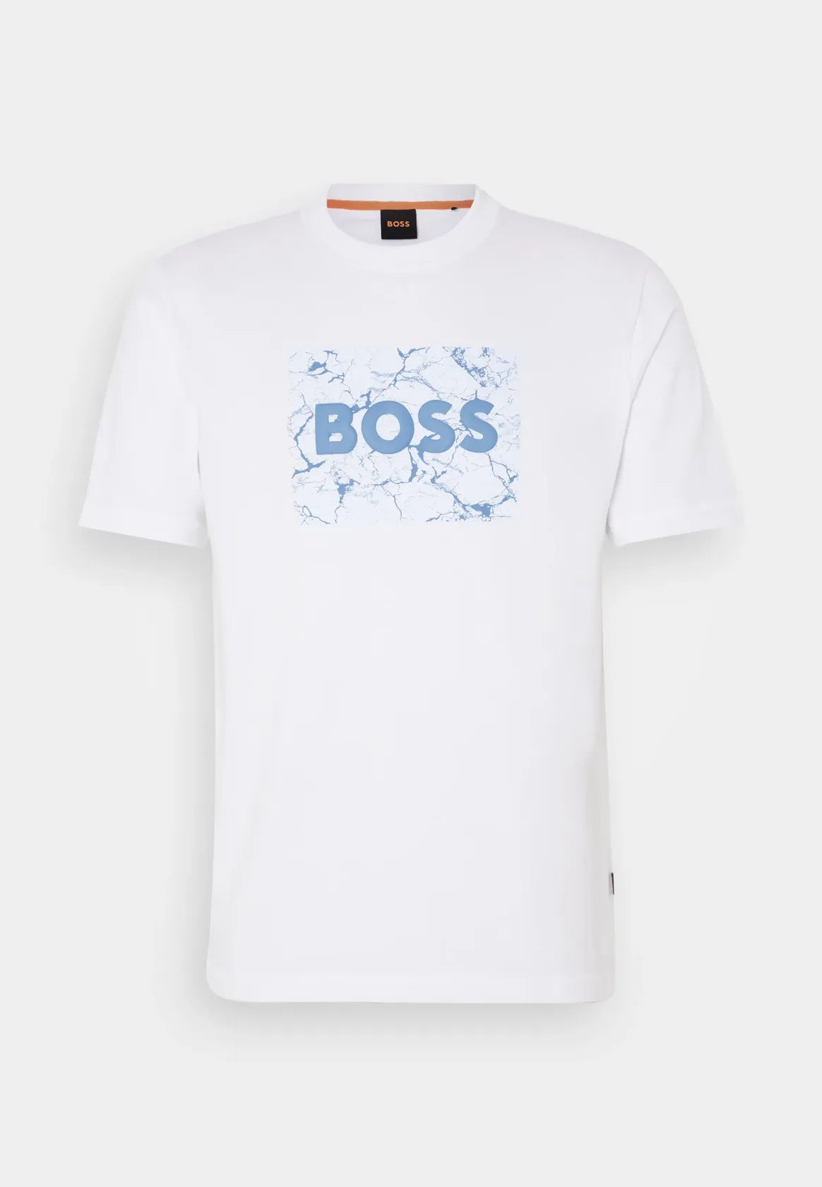 tshirt-boss-homme-blanc-a-plat