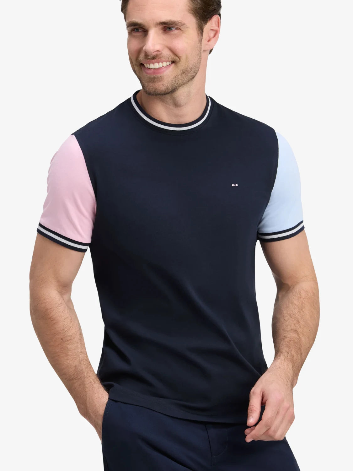 tshirt-eden-park-marine-porte-h26maitc0015blf