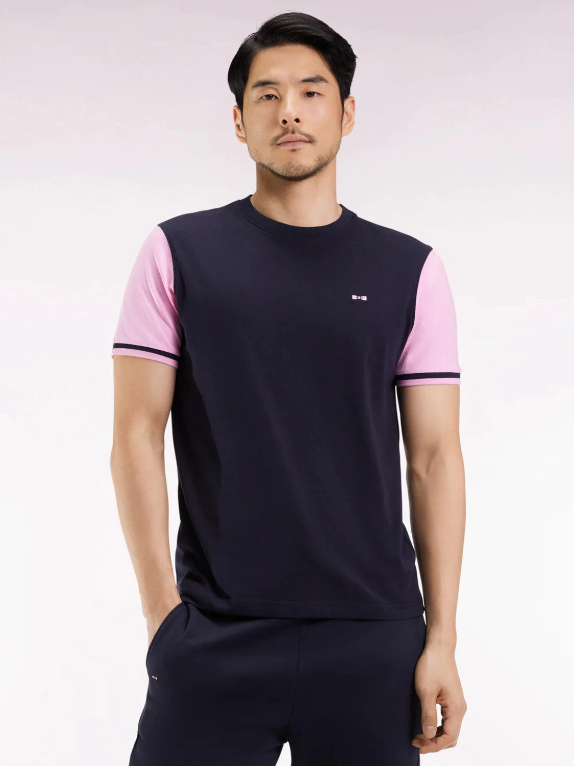 tshirt-eden-park-marine-rose-homme-face