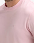 tshirt-eden-park-rose-homme-coton-pima-face-logo-face