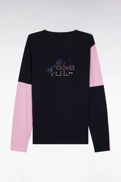 tshirt-manches-longues-eden-park-marine-homme-a-plat
