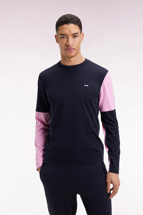 tshirt-manches-longues-eden-park-marine-homme-face