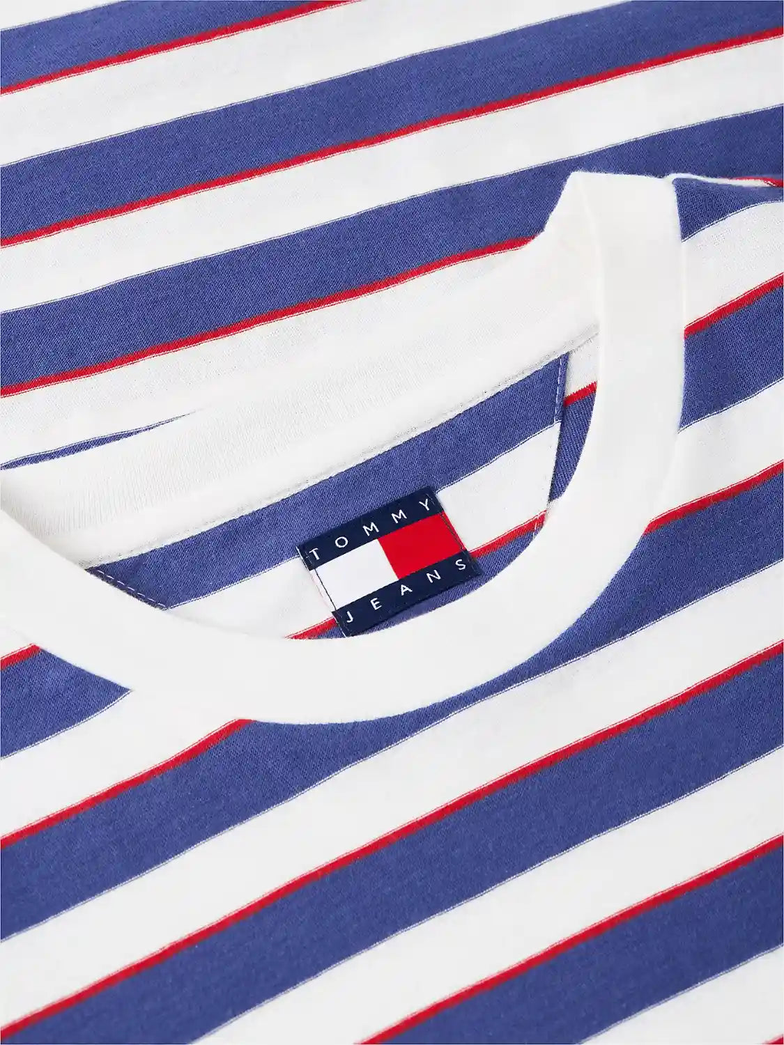 tshirt-raye-tommy-jeans-bleu-detail