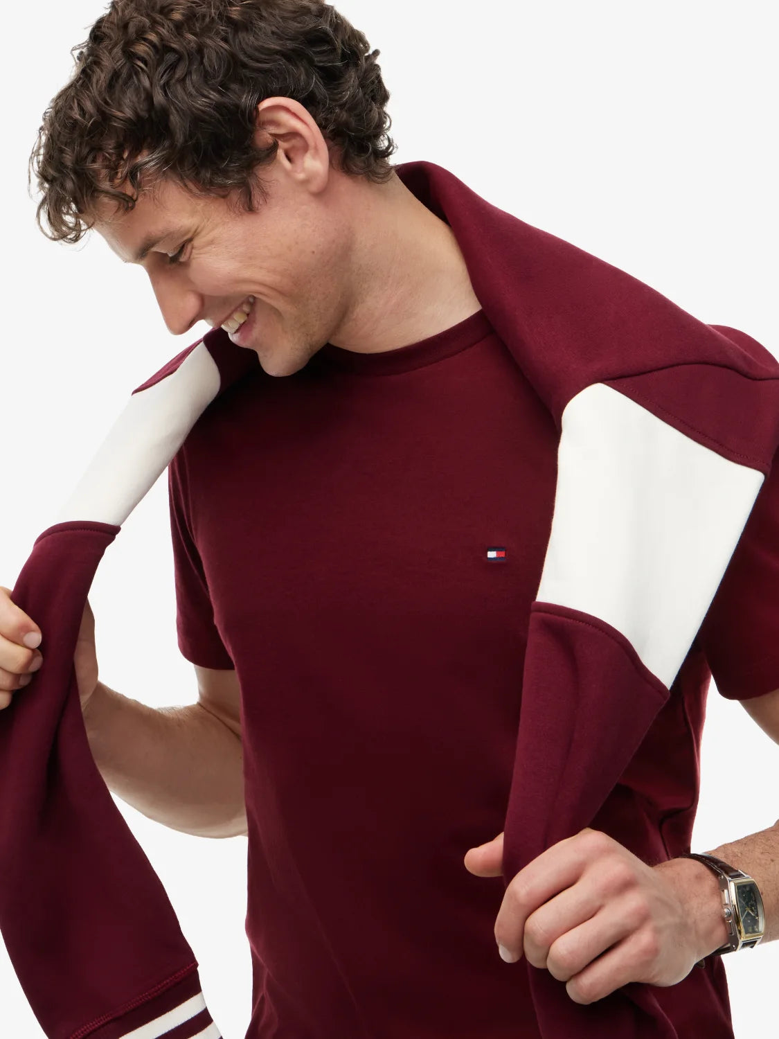 tshirt-tommy-hilfiger-bordeaux-zoom-mw0mw39995vlp