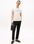 tshirt-tommy-hilfiger-homme-beige-porte