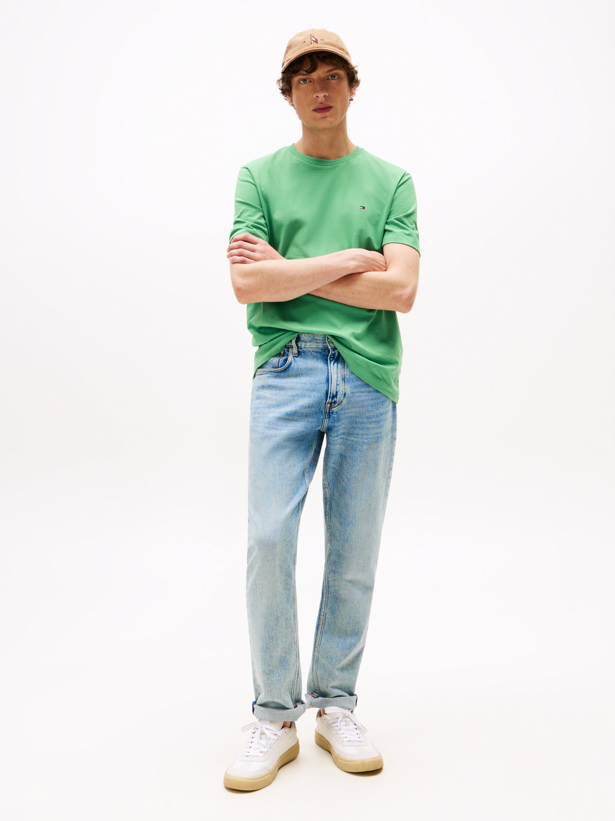 tshirt-tommy-hilfiger-vert-mw0mw39995l3j-porteface