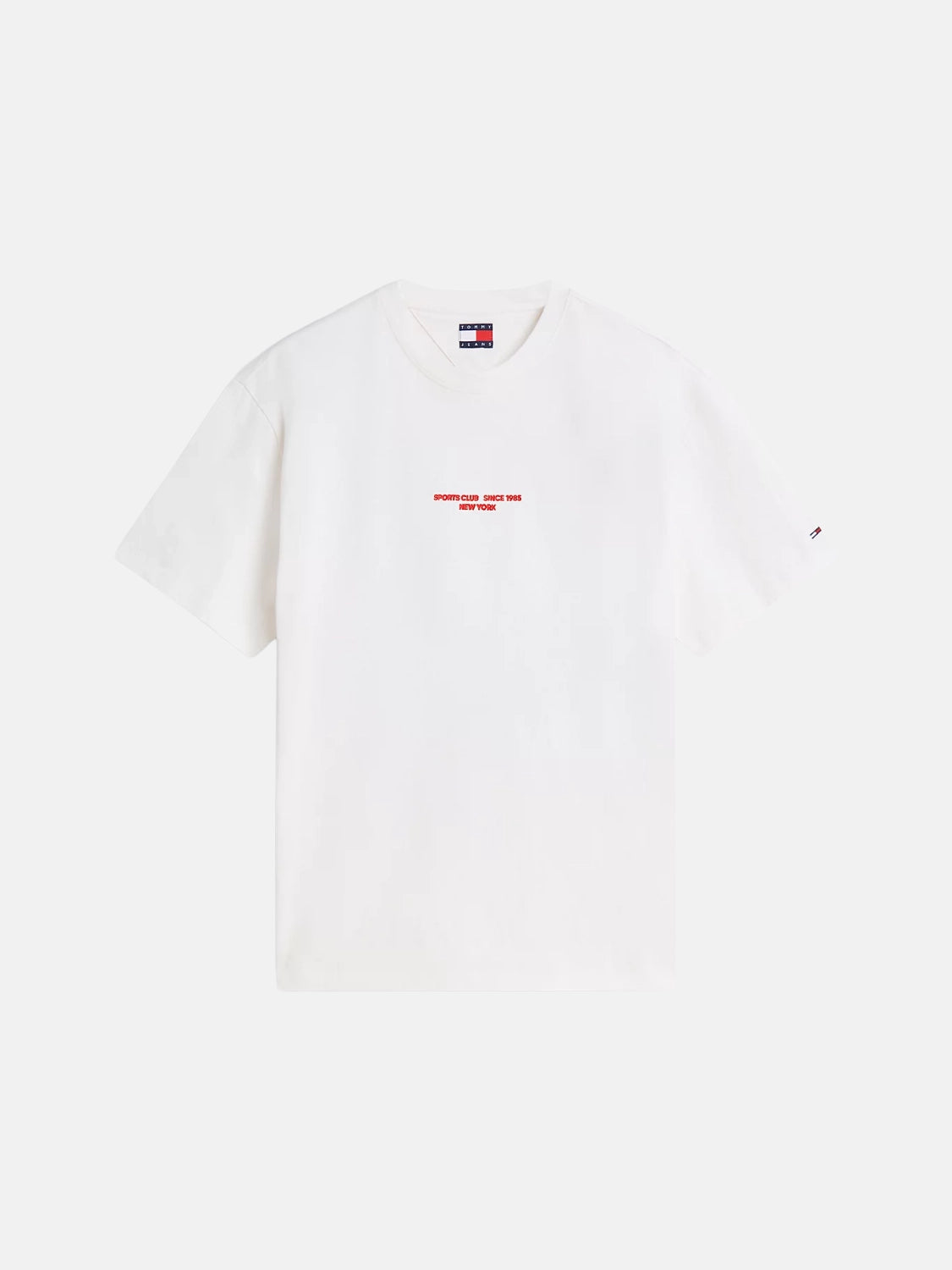 tshirt-tommy-jeans-blanc-a-plat