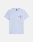 tshirt-tommy-jeans-bleu-a-plat
