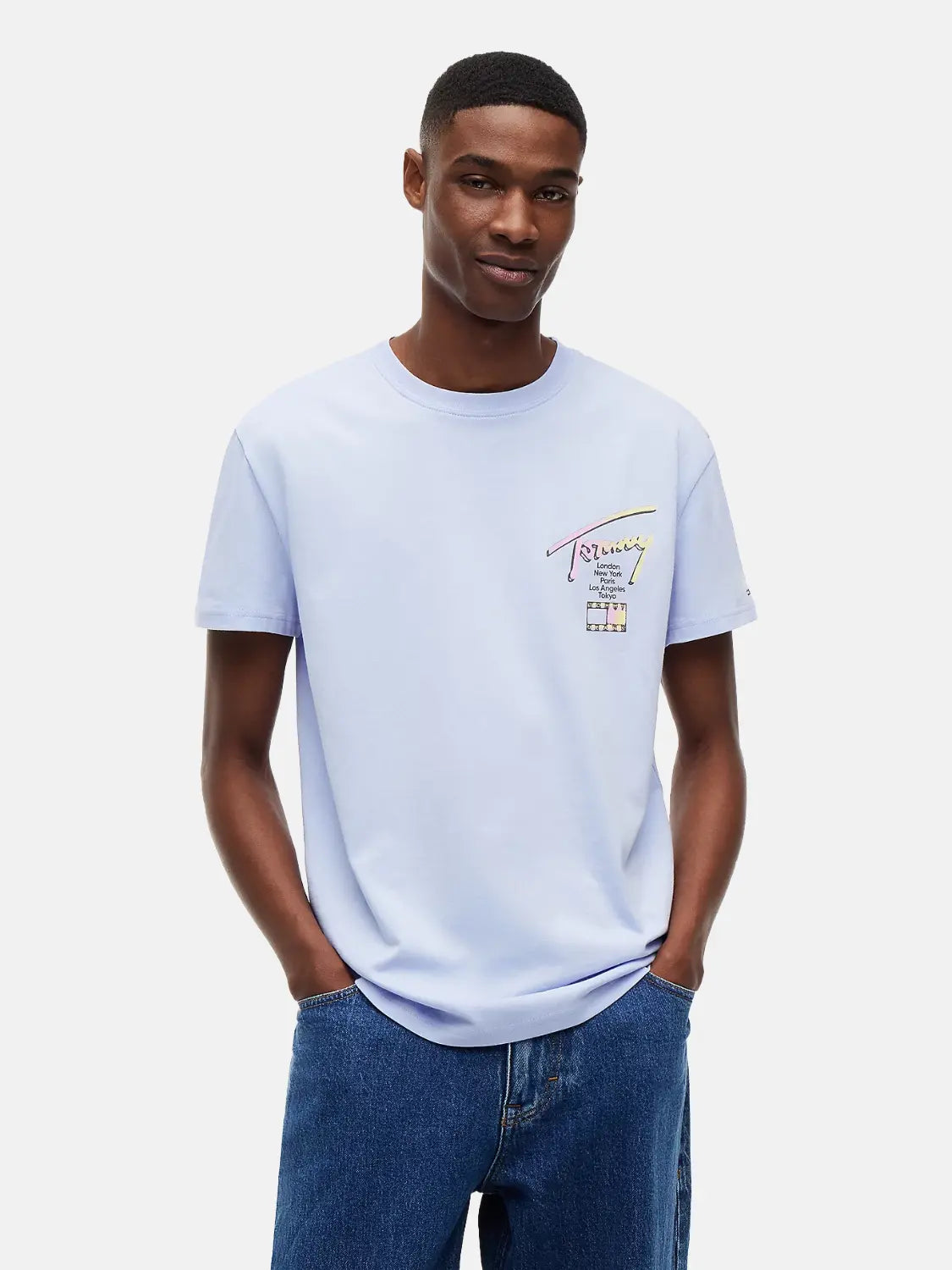 tshirt-tommy-jeans-bleu-face