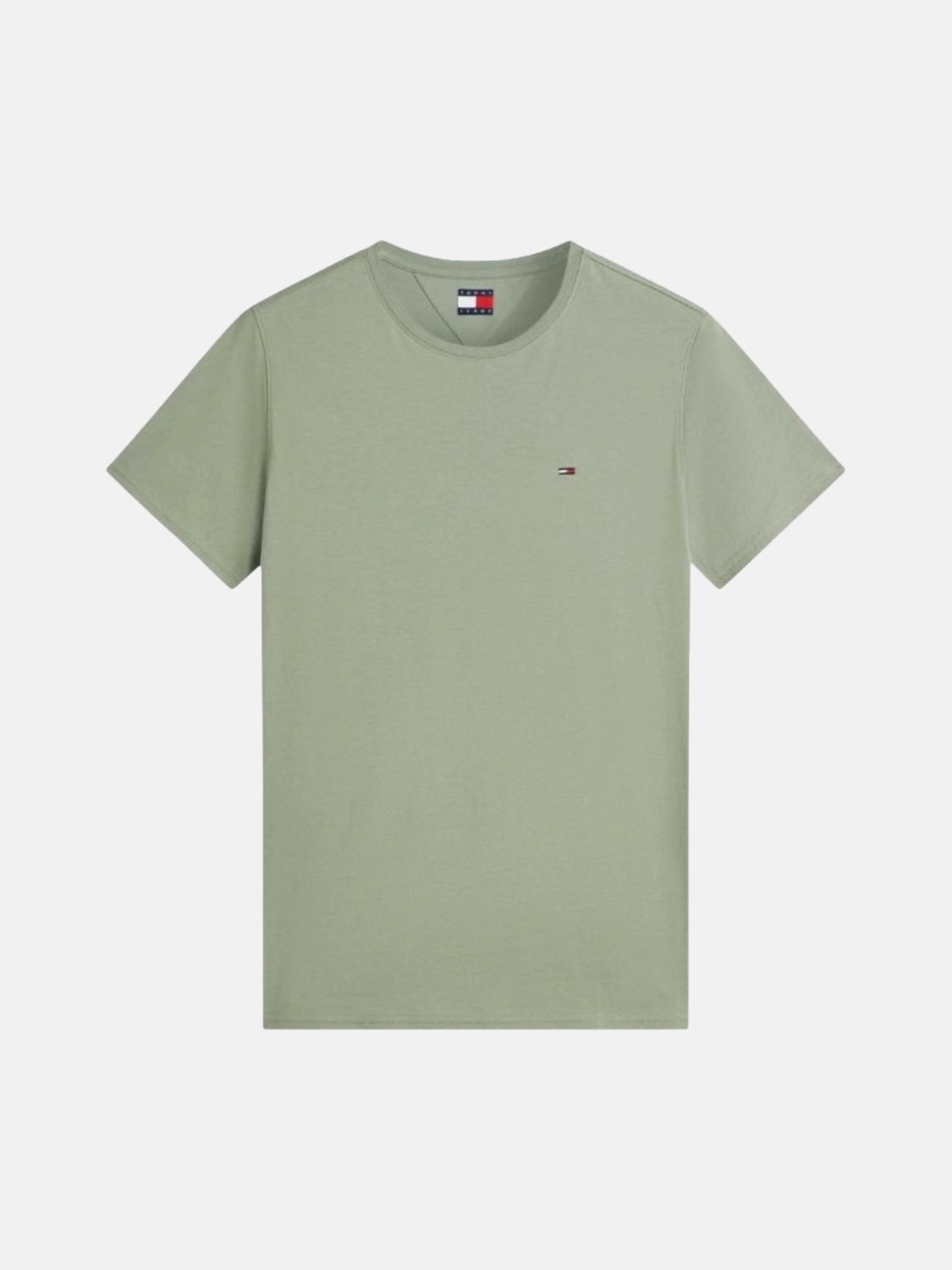 tshirt-tommy-jeans-kaki-a-plat