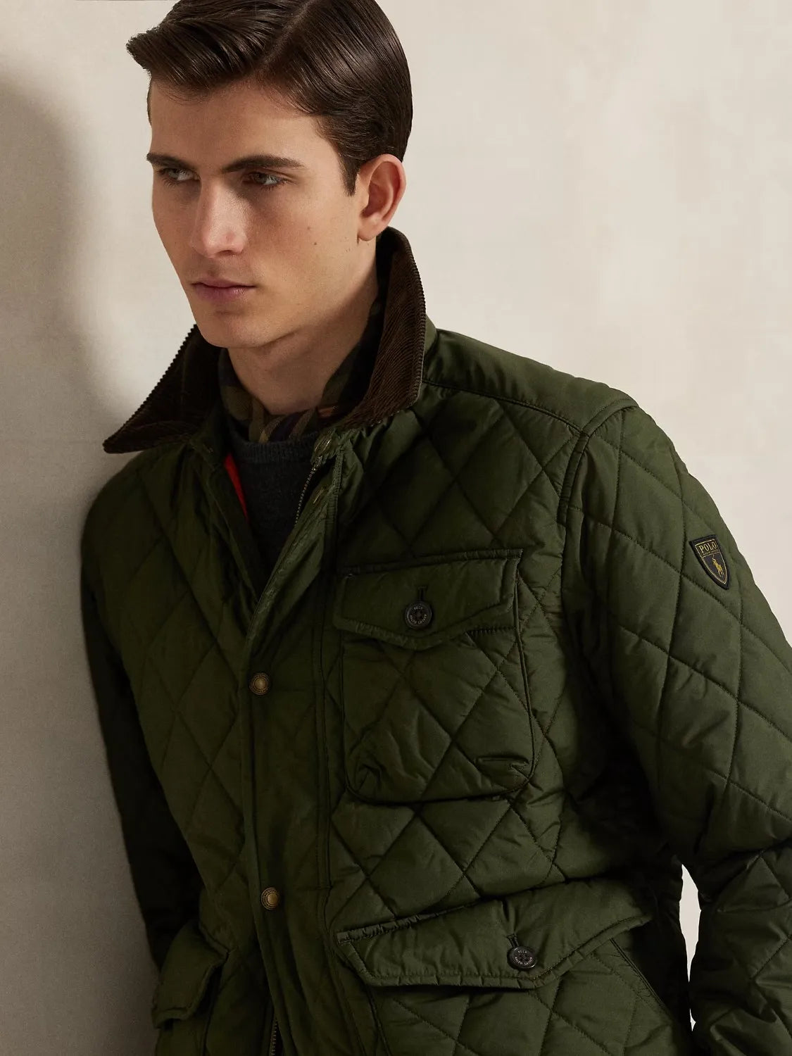 veste-ralph-lauren-kaki-homme-zoom