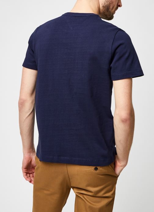 T-Shirt logo poitrine Tommy Jeans marine coton bio